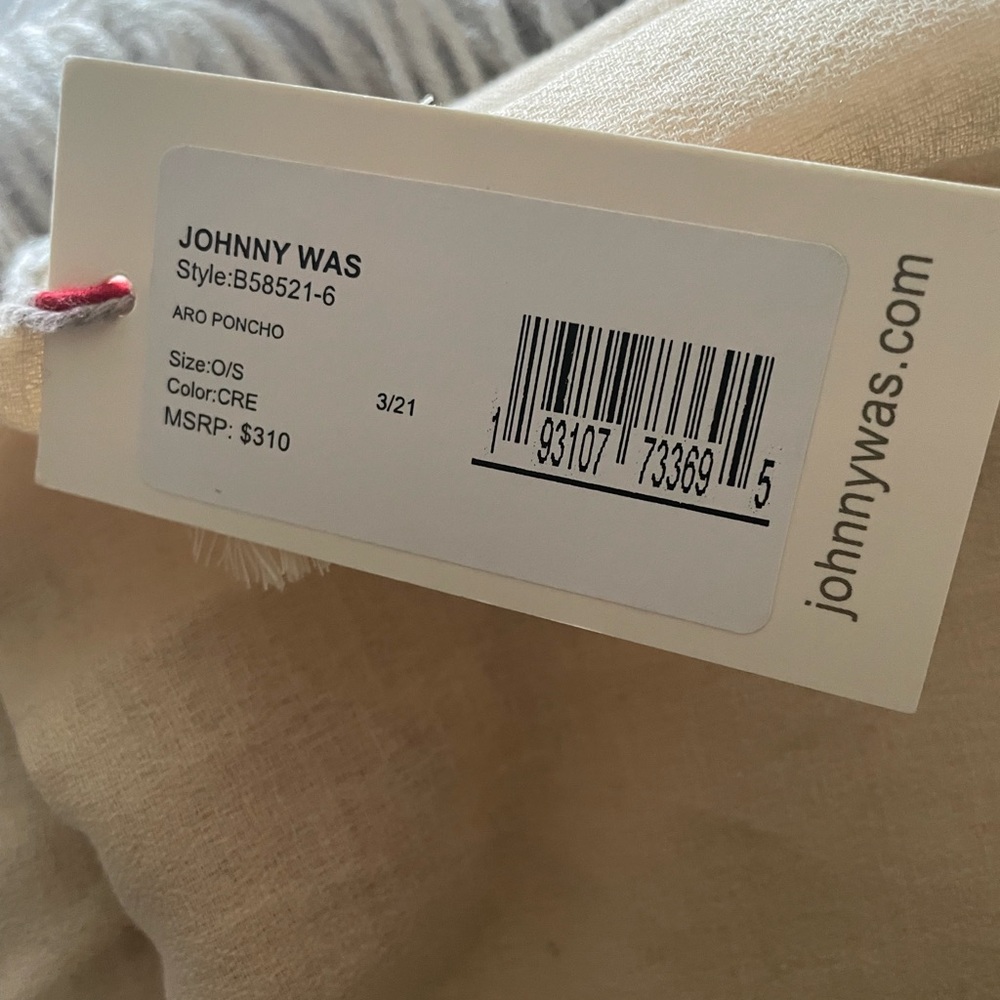 Johnny Was Poncho NWT - Picture 6 of 6